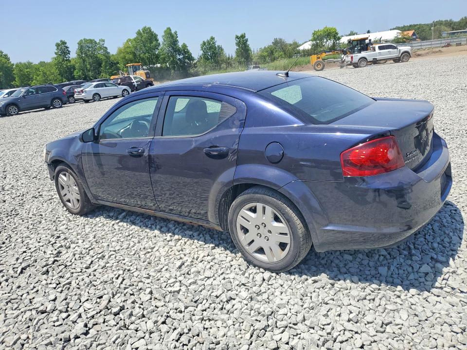 2012 Dodge Avenger VIN 1C3CDZAB0CN243972 COPART salvage auction — FRONT END, Oh - Cert Of Title-Salvage, sold $275 on 2026-07-09 (photo 2)
