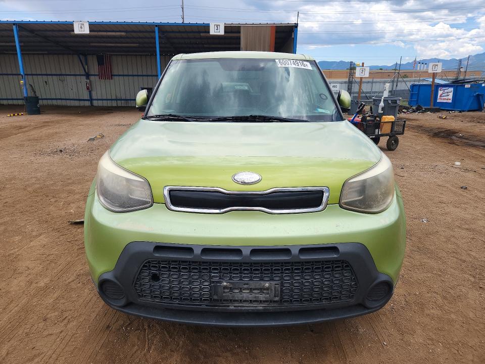 2014 Kia Soul VIN KNDJP3A52E7715128 COPART salvage auction — MECHANICAL, Co - Dis/Dlr/Exp Only Clean Title, sold $350 on 2026-07-13 (photo 5)