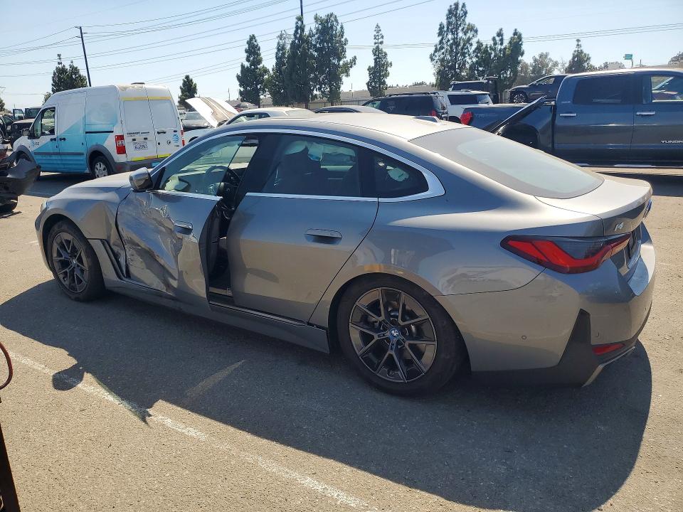 2024 BMW I4 VIN WBY43AW00RFS09950 COPART salvage auction — SIDE, Ca - Salvage Certificate, sold $250 on 2026-07-28 (photo 2)