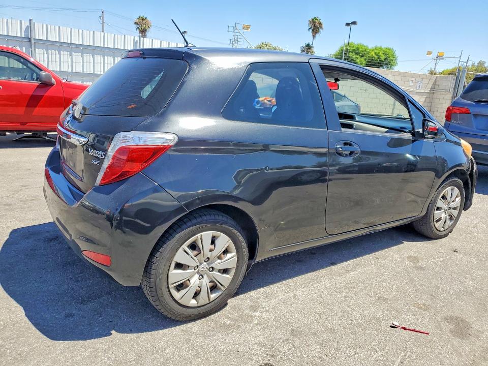 2012 Toyota Yaris VIN JTDJTUD32CD505266 COPART salvage auction — FRONT END, Ca - Salvage Certificate, sold $1,450 on 2026-07-23 (photo 3)