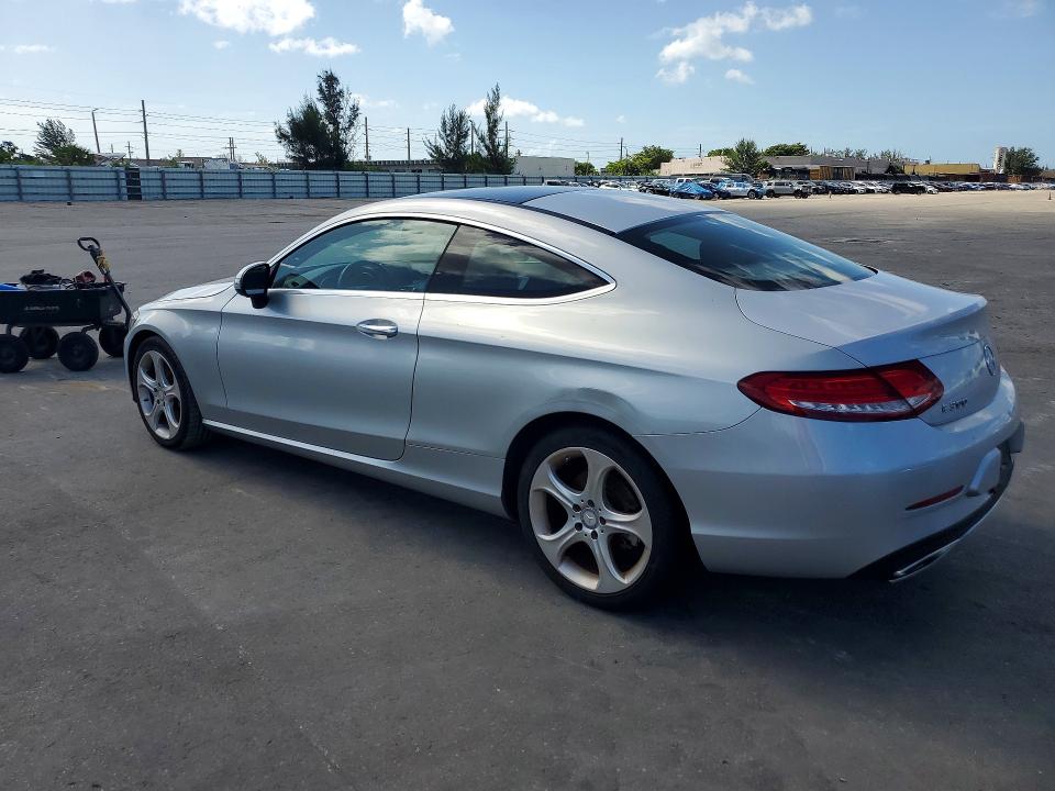 2017 Mercedes-benz C-klasse VIN WDDWJ4JB6HF328505 COPART salvage auction — WATER/FLOOD, Fl - Cert Of Title-Slvg Rebld Flood, sold $4,100 on 2026-08-05 (photo 2)
