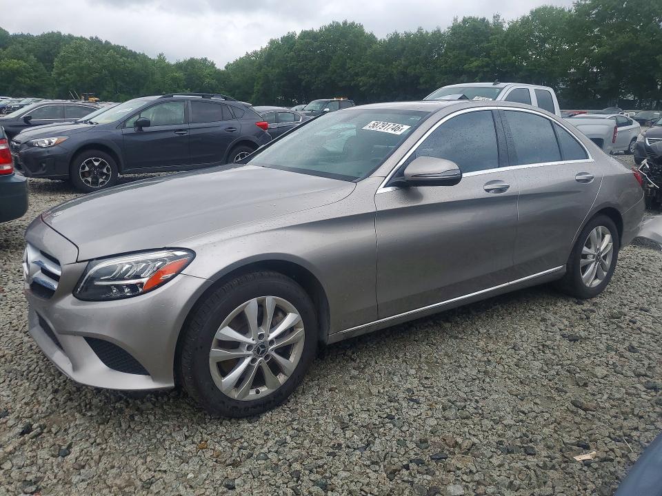 2019 Mercedes-benz C-klasse VIN WDDWF8EB4KR485037 COPART salvage auction — REAR END, Ma - Cert Of Title-Salvage, sold $6,900 on 2026-08-20 (photo 1)