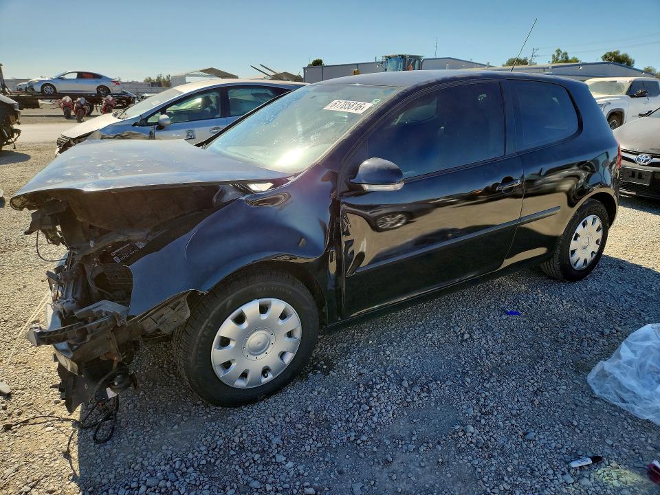 2006 Volkswagen Rabbit VIN WVWBS71K36W147186 COPART salvage auction — FRONT END, Ca - Salvage Certificate, sold $300 on 2026-07-31 (photo 1)