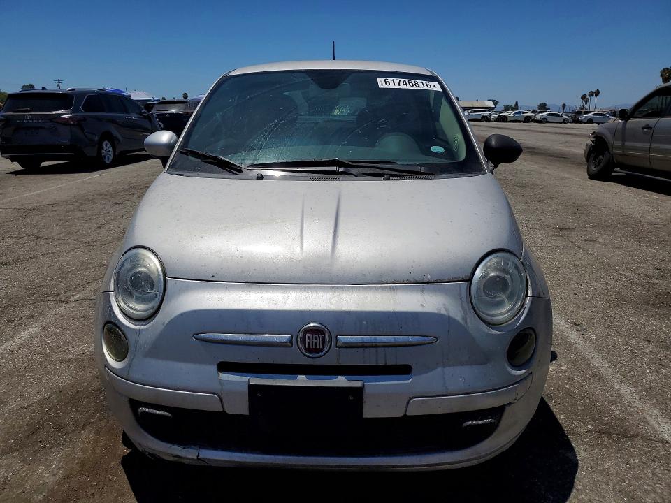 2013 Fiat 500 VIN 3C3CFFAR4DT688707 COPART salvage auction — MINOR DENT/SCRATCHES, CA - DIS/DLR/EXP ONLY CLEAN TITLE, sold $250 on 2026-08-07 (photo 5)