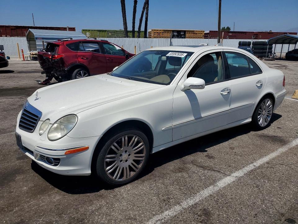 2008 Mercedes-benz E-class VIN WDBUF56X38B309610 COPART salvage auction — MINOR DENT/SCRATCHES, CA - DIS/DLR/EXP APP FOR DUP CLEAN, sold $3,800 on 2026-08-14 (photo 1)