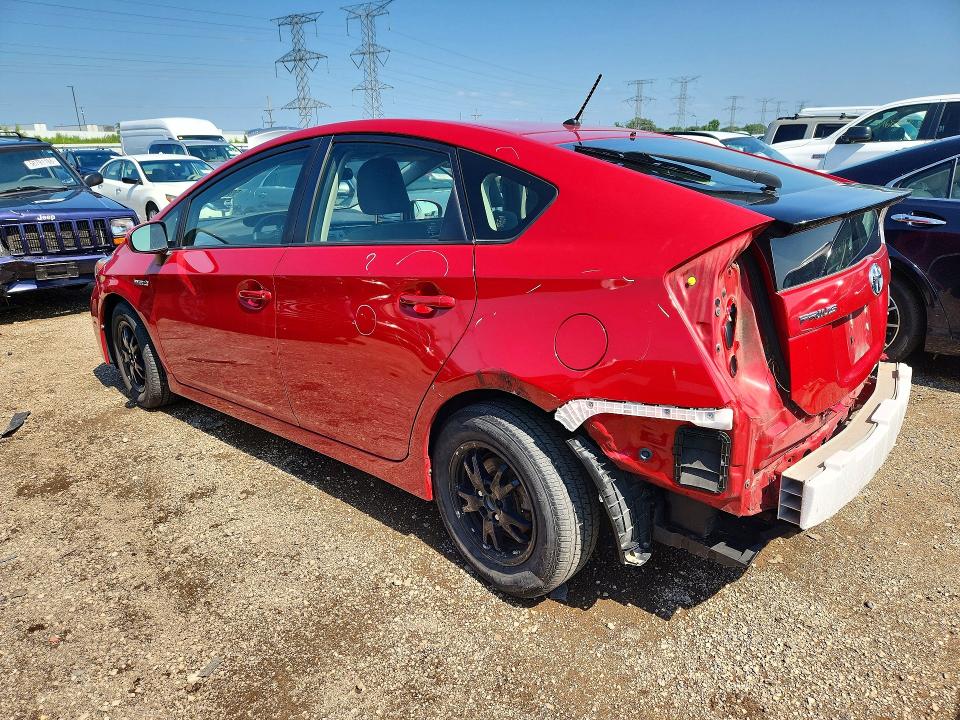 2015 Toyota Prius VIN JTDKN3DU3F0442188 COPART salvage auction — REAR END, Il - Salvage Certificate, sold $325 on 2026-07-28 (photo 2)