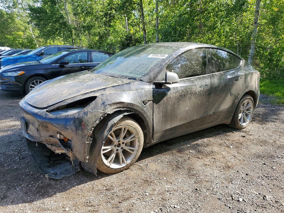2022 Tesla VIN 7SAYGDEE8NF565523 COPART salvage auction — FRONT END, On - Permit No Brand - Unfit, sold $10,900 on 2026-07-30 (photo 1)