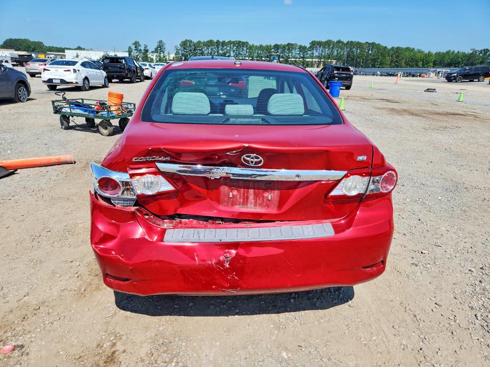2012 Toyota Corolla VIN 5YFBU4EE1CP021345 COPART salvage auction — REAR END, Nc - Salvage Certificate Of Title, sold $425 on 2026-07-27 (photo 6)