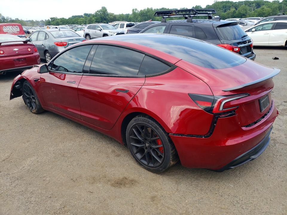 2024 Tesla Model 3 VIN 5YJ3E1ET3RF891312 COPART salvage auction — FRONT END, CT - CERT OF TITLE-SALVAGE, sold $3,000 on 2026-07-28 (photo 2)