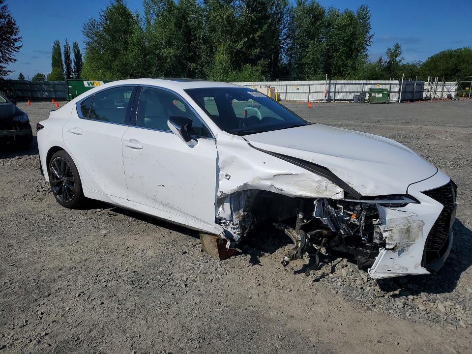 2024 Lexus Is VIN JTHGZ1E22R5033925 COPART salvage auction — FRONT END, WA - BILL OF SALE, sold $6,100 on 2026-07-27 (photo 4)