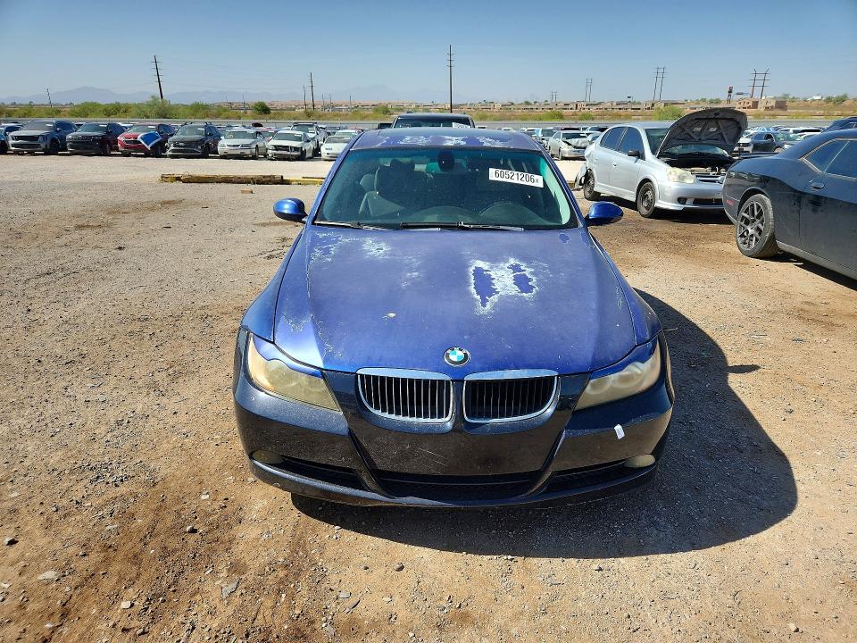 2007 BMW 3 series VIN WBAVC53587FZ79661 COPART salvage auction — REAR END, AZ - CERTIFICATE OF TITLE, sold $525 on 2026-07-31 (photo 5)