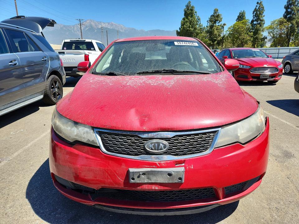 2013 Kia Forte VIN KNAFU4A26D5740230 COPART salvage auction — FRONT END, Ca - Salvage Certificate, sold $875 on 2026-07-23 (photo 5)