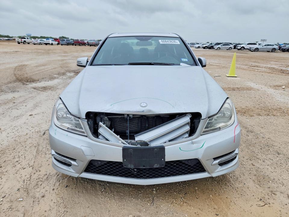 2013 Mercedes-benz C-klasse VIN WDDGF5HB5DA802534 COPART salvage auction — FRONT END, Tx - Salvage Vehicle Title, sold $875 on 2026-07-23 (photo 5)