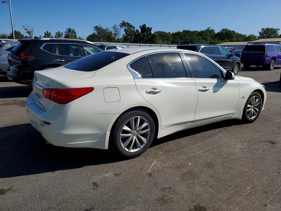 2016 Infiniti Q50 VIN JN1EV7AR8GM345912 COPART salvage auction — FRONT END, OH - CERT OF TITLE-REPOSSESSION, sold $1,100 on 2026-07-28 (photo 3)