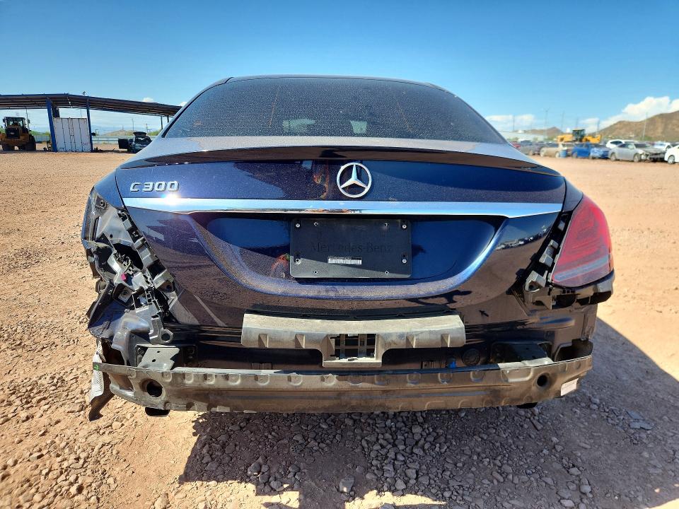2019 Mercedes-benz C-klasse VIN WDDWF8DBXKR480992 COPART salvage auction — REAR END, Az - Cert Of Title - Salvage, sold $8,500 on 2026-08-06 (photo 6)