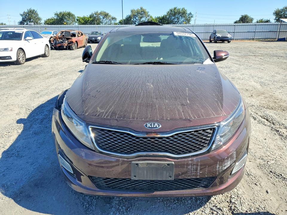 2014 Kia VIN 5XXGN4A79EG311435 COPART salvage auction — FRONT END, Ca - Salvage Certificate, sold $1,950 on 2026-07-14 (photo 5)