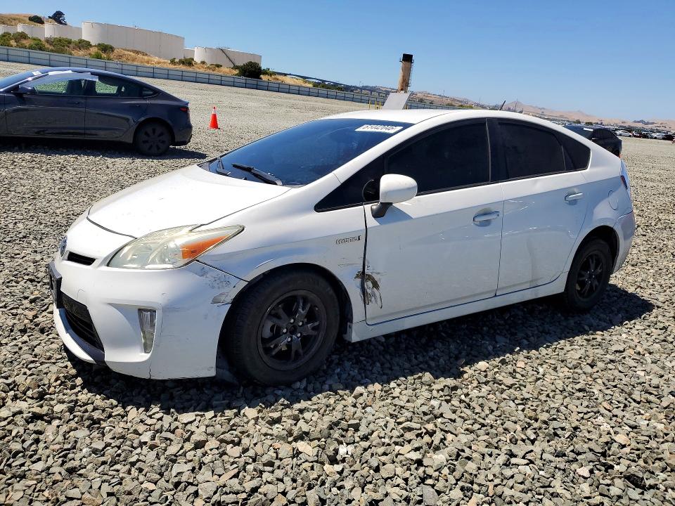 2013 Toyota Prius VIN JTDKN3DU5D5573784 COPART salvage auction — FRONT END, Ca - Salvage Certificate, sold $60 on 2026-07-29 (photo 1)