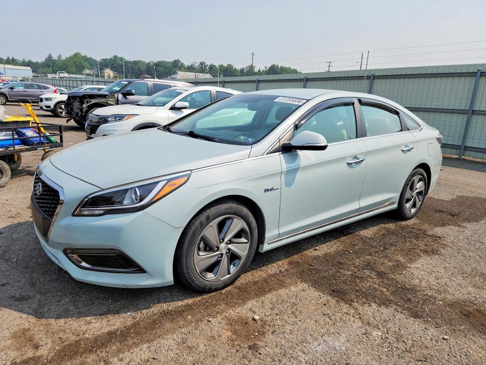 2016 Hyundai Sonata VIN KMHE34L19GA017405 COPART salvage auction — UNDERCARRIAGE, Pa - Certificate Of Salvage, sold $950 on 2026-07-24 (photo 1)