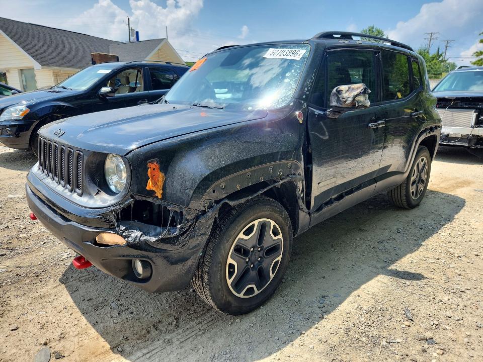 2017 Jeep Renegade VIN ZACCJBCB0HPG53727 COPART salvage auction — BURN, Oh - Cert Of Title-Salvage, sold $1,800 on 2026-08-05 (photo 1)