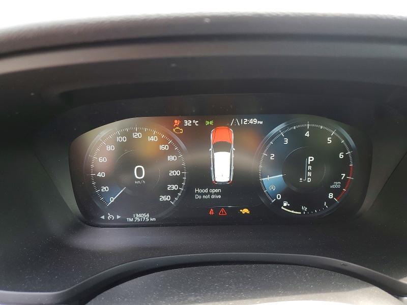 2019 Volvo V60 VIN YV1A22SK8K1010534 COPART salvage auction — FRONT END, On - Permit No Brand - Unfit, sold $4,400 on 2026-08-13 (photo 9)
