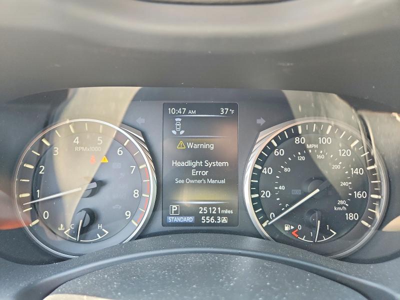 2020 Infiniti Q50 VIN JN1EV7AP6LM204622 COPART salvage auction — FRONT END, Tx - Salvage Vehicle Title, sold $7,700 on 2026-07-13 (photo 9)