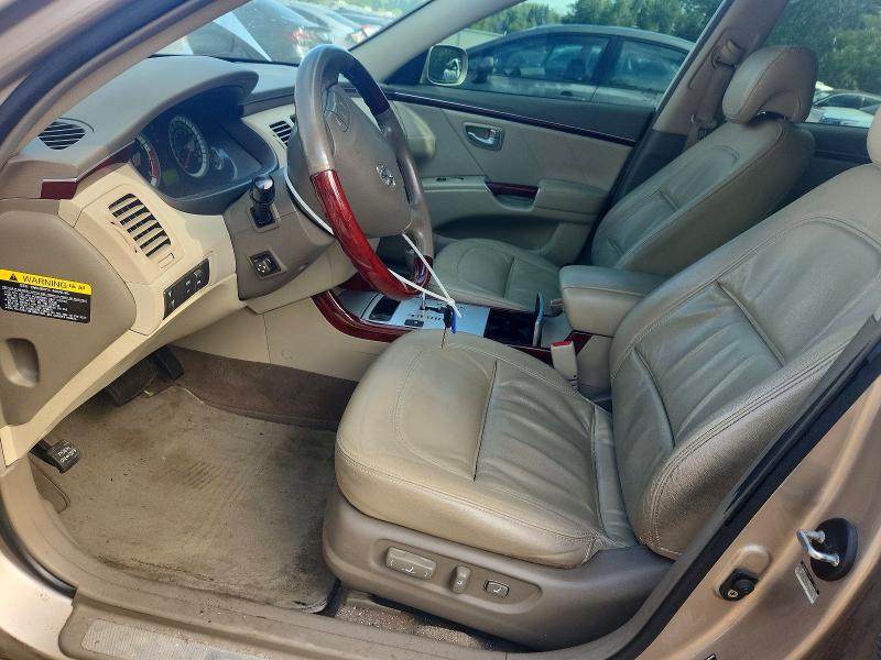 2008 Hyundai Azera VIN KMHFC46F58A301501 COPART salvage auction — SIDE, ON - PERMIT NO BRAND - UNFIT, sold $300 on 2026-07-28 (photo 7)