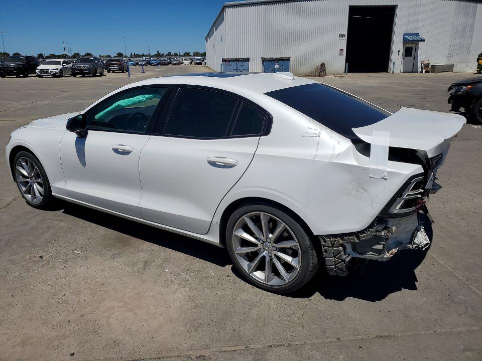 2021 Volvo S60 VIN 7JR102TZ6MG118496 COPART salvage auction — REAR END, Ca - Salvage Certificate, sold $2,100 on 2026-08-10 (photo 2)