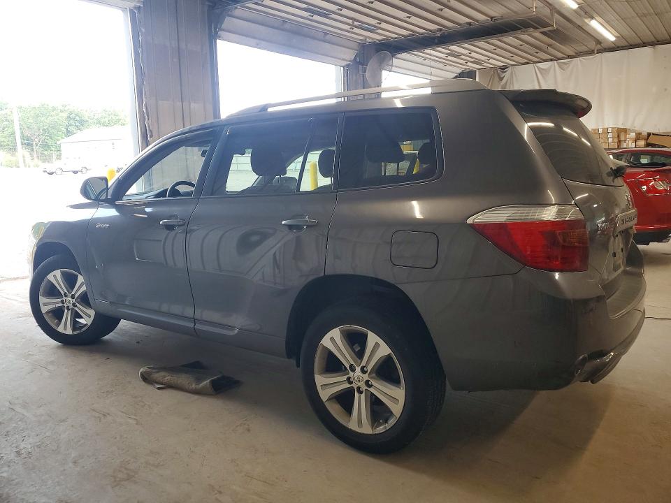 2008 Toyota Highlander VIN JTEES43A182027473 COPART salvage auction — SIDE, PA - CERTIFICATE OF SALVAGE, sold $1,850 on 2026-08-01 (photo 2)