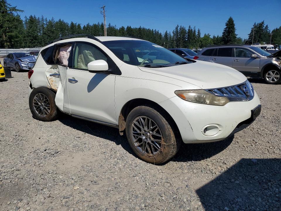 2009 Nissan Murano VIN JN8AZ18W59W127592 COPART salvage auction — SIDE, WA - BILL OF SALE, sold $175 on 2026-07-21 (photo 4)