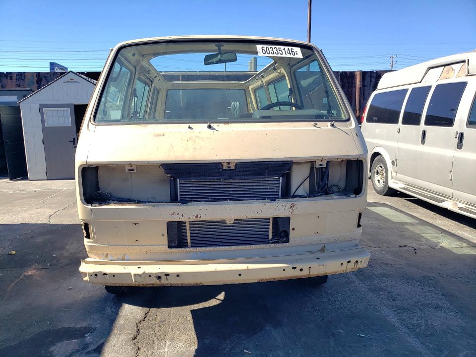 1985 Volkswagen Vanagon VIN WV2XB0255FH074995 COPART salvage auction — STRIPPED, CA - DIS/DLR/EXP ONLY CLEAN TITLE, sold $175 on 2026-07-22 (photo 5)