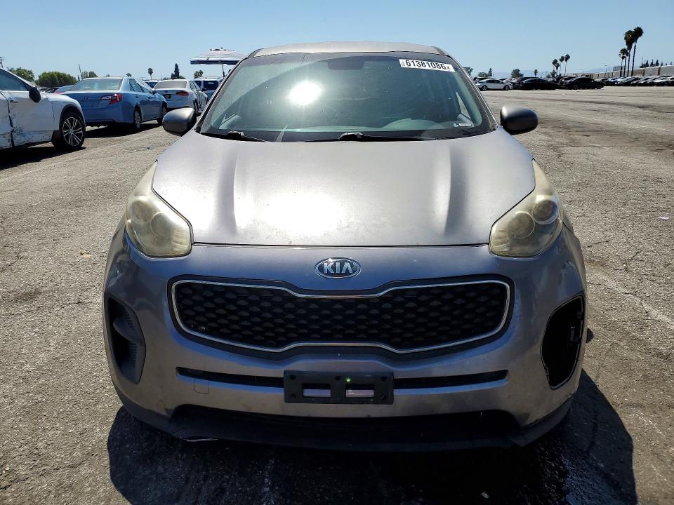 2018 Kia Sportage VIN KNDPM3AC0J7338276 COPART salvage auction — VANDALISM, Ca - Salvage Certificate, sold $225 on 2026-07-24 (photo 5)