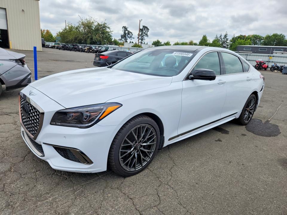 2018 Genesis G80 VIN KMHGN4JB1JU222835 — COPART salvage auction photo