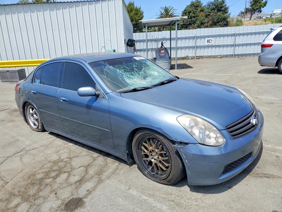 2006 Infiniti G35 VIN JNKCV51E86M522168 COPART salvage auction — VANDALISM, Ca - Salvage Certificate, sold $450 on 2026-07-31 (photo 4)
