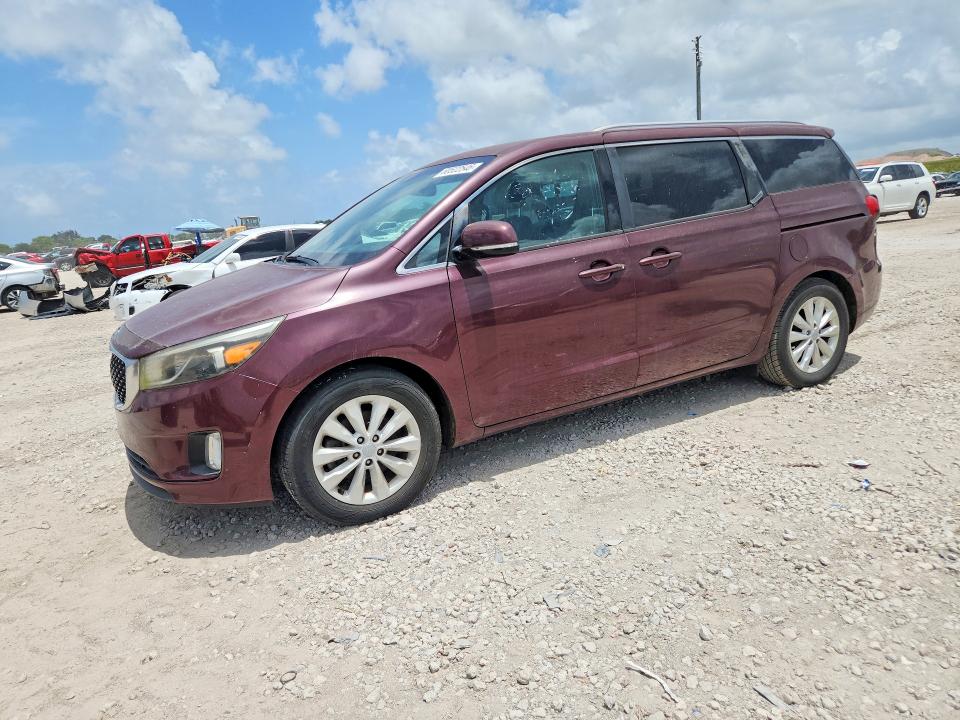 2016 Kia SEDONA VIN KNDMC5C15G6143852 COPART salvage auction — MINOR DENT/SCRATCHES, Fl - Certificate Of Title, sold $1,450 on 2026-07-21 (photo 1)