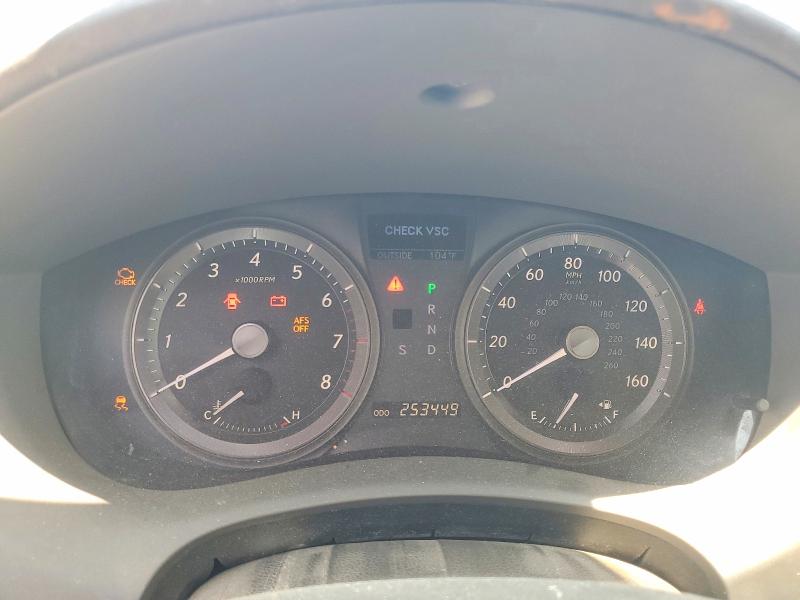 2007 Lexus Es 350 VIN JTHBJ46G872121664 COPART salvage auction — NORMAL WEAR, Ca - Dis/Dlr/Exp Only Clean Title, sold $475 on 2026-07-30 (photo 9)