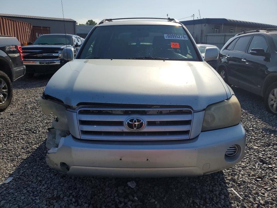 2004 Toyota Highlander VIN JTEEP21A840027579 COPART salvage auction — FRONT END, AL - CERT OF TITLE-SALVAGE TITLE (P), sold $225 on 2026-07-28 (photo 5)