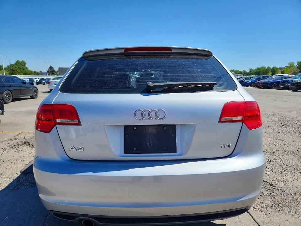 2011 Audi A3 VIN WAUKJAFM8BA007035 COPART salvage auction — HAIL, CO - CERTIFICATE OF TITLE, sold $1,050 on 2026-08-03 (photo 6)