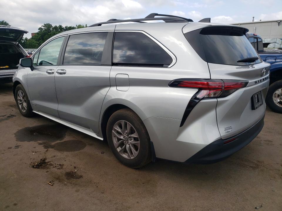 2021 Toyota Sienna VIN 5TDJSKFC5MS028388 COPART salvage auction — FRONT END, Ct - Cert Of Title-Salvage, sold $4,000 on 2026-07-24 (photo 2)