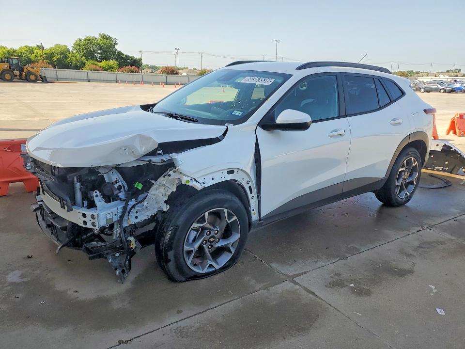 2025 Chevrolet Trax VIN KL77LHEP9SC268859 COPART salvage auction — FRONT END, Tx - Certificate Of Title (P), sold $10,400 on 2026-07-27 (photo 1)