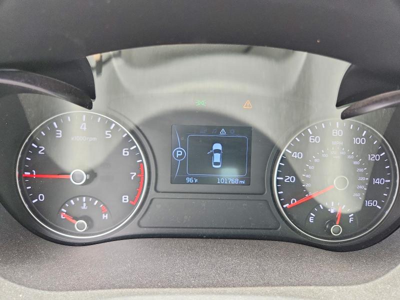 2018 Kia Optima VIN 5XXGT4L37JG262763 COPART salvage auction — FRONT END, FL - CERT OF TITLE SLVG REBUILDABLE, sold $1,150 on 2026-07-27 (photo 9)