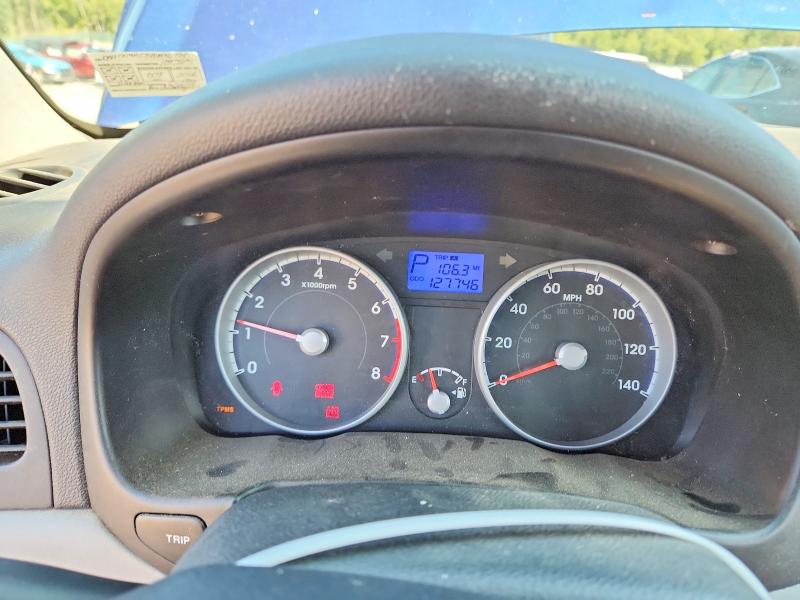2010 Hyundai Accent VIN KMHCN4AC8AU406080 COPART salvage auction — REAR END, Pa - Certificate Of Salvage, sold $2 on 2026-07-29 (photo 9)