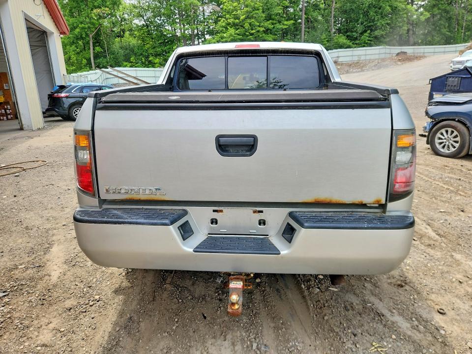 2008 Honda Ridgeline VIN 2HJYK16208H533402 COPART salvage auction — FRONT END, Wv - Salvage Certificate, sold $475 on 2026-07-30 (photo 6)