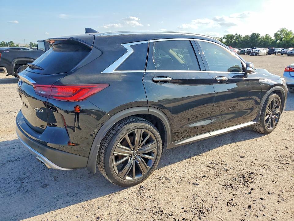 2022 Infiniti Qx50 VIN 3PCAJ5CB0NF119431 COPART salvage auction — WATER/FLOOD, Tx - Salvage Title-Flood Damage, sold $8,700 on 2026-07-31 (photo 3)