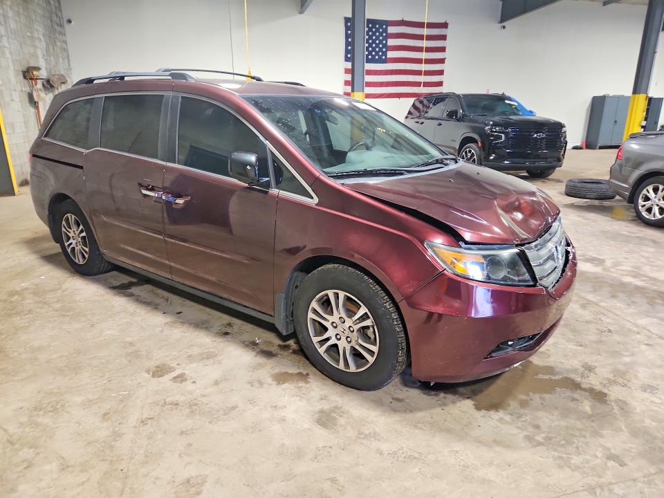 2012 Honda Odyssey VIN 5FNRL5H42CB120486 COPART salvage auction — FRONT END, Pa - Cert Of Salv-R=Reconstructed, sold $150 on 2026-07-20 (photo 4)