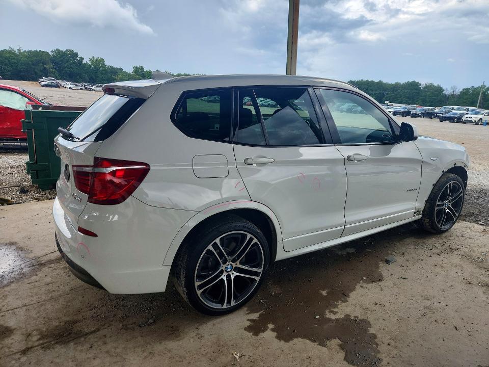 2016 BMW X3 VIN 5UXWX9C59G0D82056 COPART salvage auction — FRONT END, Al - Cert Of Title-Salvage Title, sold $2,600 on 2026-07-24 (photo 3)