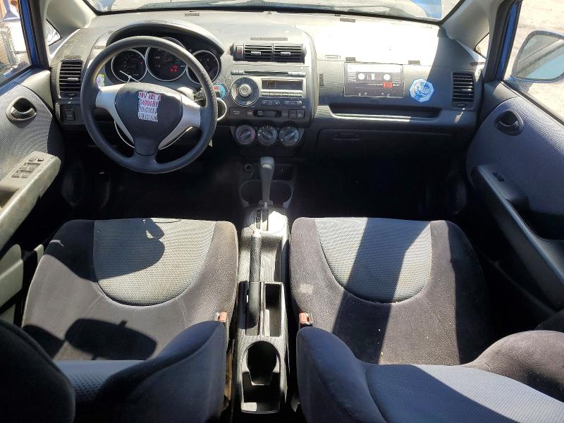 2007 Honda Fit VIN JHMGD38417S013963 COPART salvage auction — SIDE, CA - SALVAGE CERTIFICATE, sold $525 on 2026-07-14 (photo 8)
