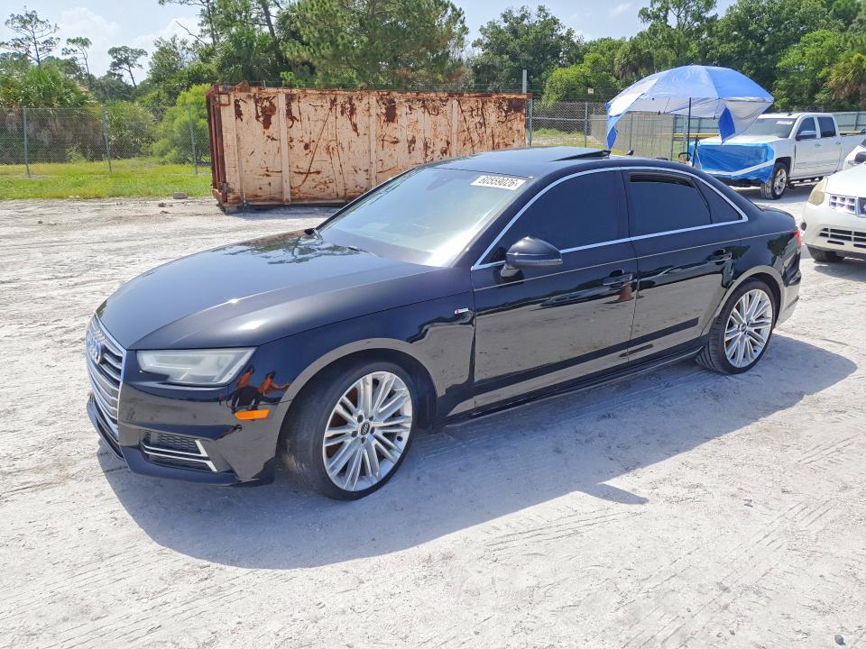2017 Audi A4 VIN WAUENAF42HN062759 COPART salvage auction — FRONT END, Fl - Certificate Of Destruction (P), sold $90 on 2026-07-15 (photo 1)