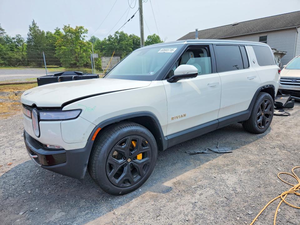 2023 Rivian R1s VIN 7PDSGABA3PN026999 COPART salvage auction — FRONT END, Pa - Certificate Of Salvage, sold $23,000 on 2026-09-17 (photo 1)