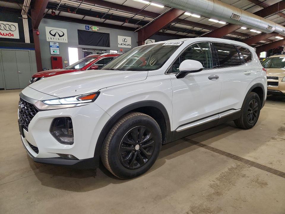 2019 Hyundai Santa fe VIN 5NMS3CAD0KH007696 COPART salvage auction — MINOR DENT/SCRATCHES, IN - CERTIFICATE OF TITLE (P), sold $6,900 on 2026-07-18 (photo 1)