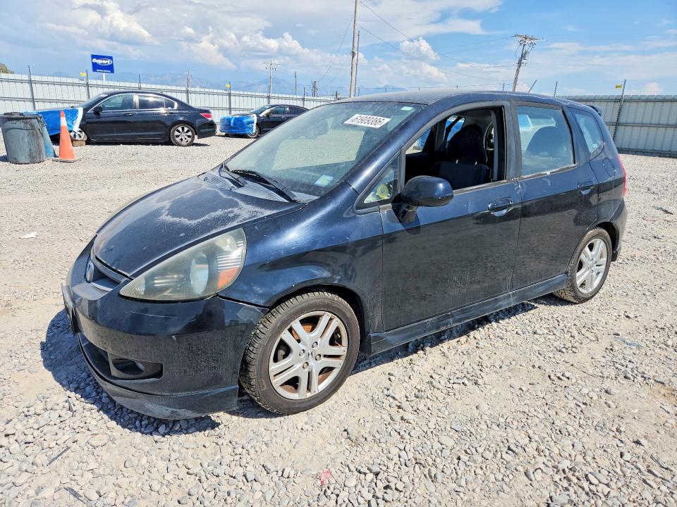 2007 Honda Fit VIN JHMGD37687S002977 COPART salvage auction — MECHANICAL, Ut - Certificate Of Title, sold $250 on 2026-07-31 (photo 1)